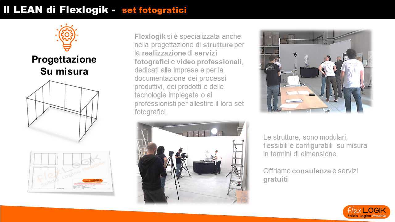 brochure lean manufacturing set fotografici